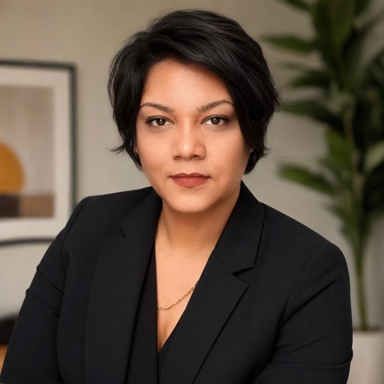 Portrait of Shaveta Karra, founder of Veloria Professional Services LLC.